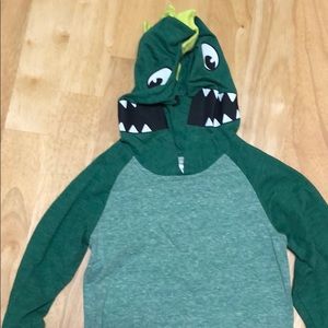 Little boys 4T hooded Long sleeve tee